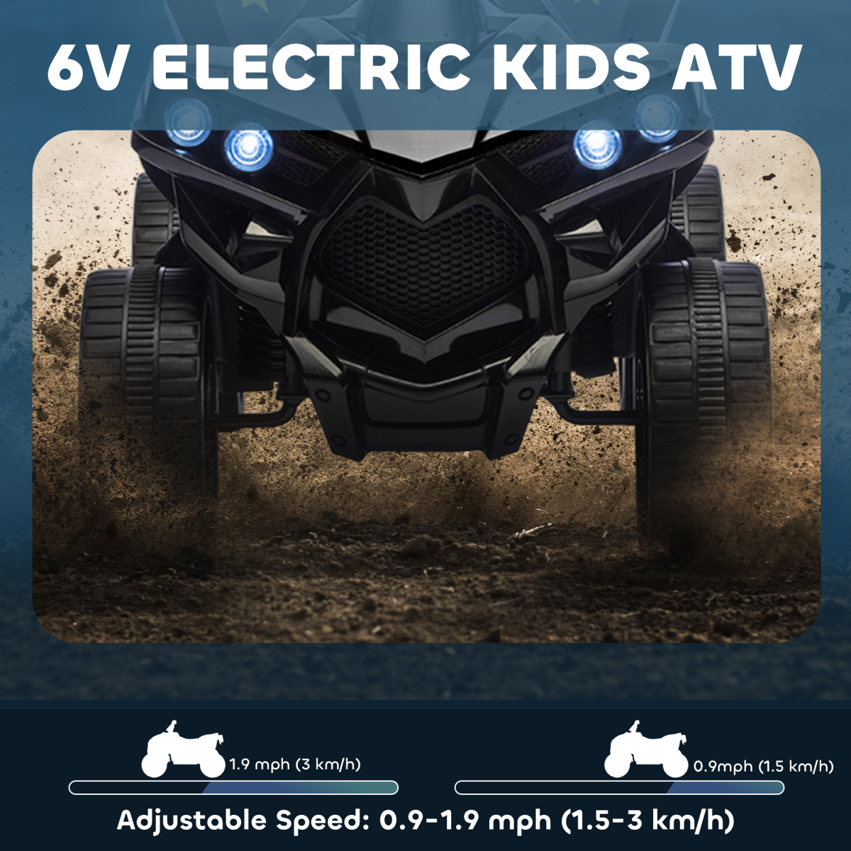 cortex-london-windsor-6v-kids-atv-ride-on-car-black