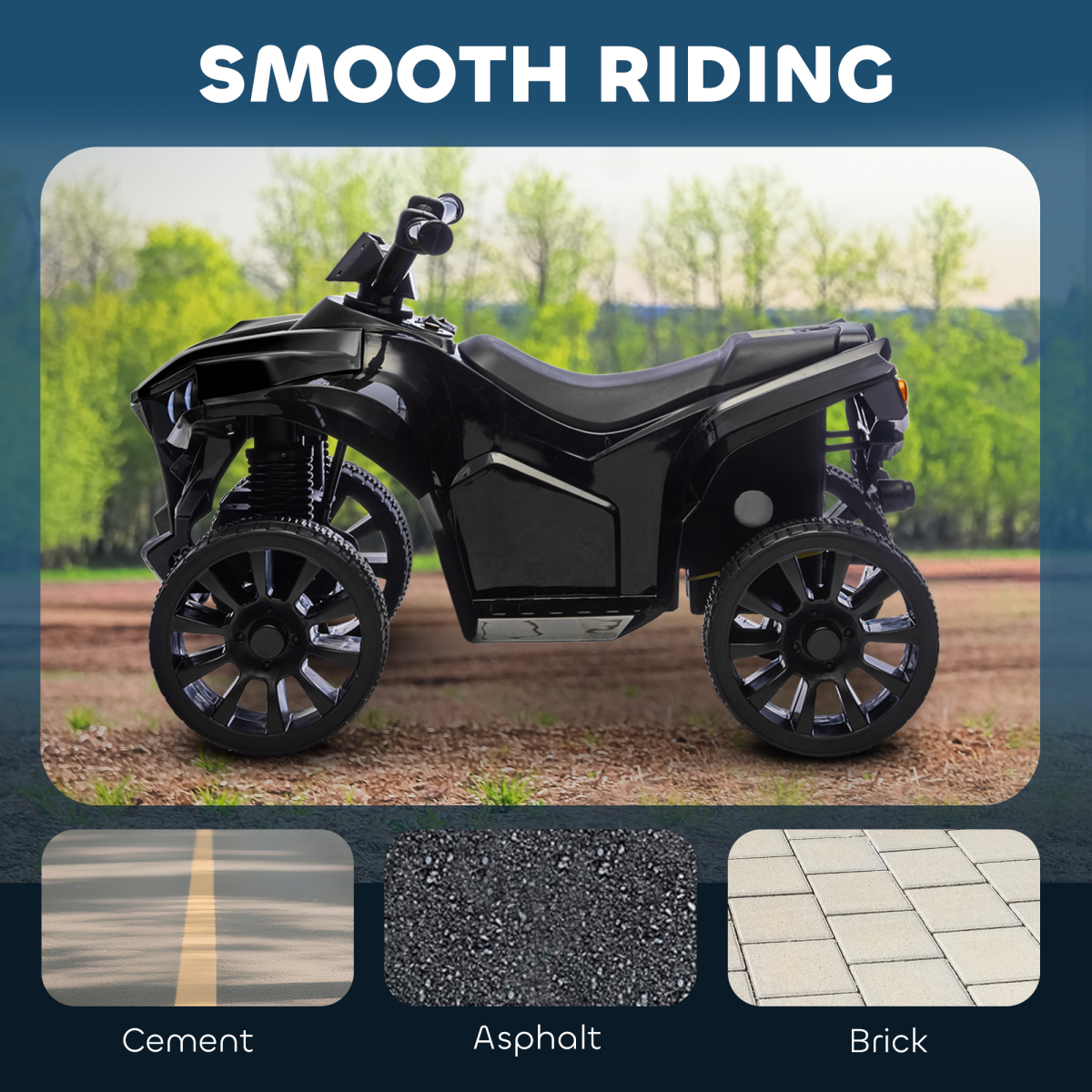 cortex-london-windsor-6v-kids-atv-ride-on-car-black