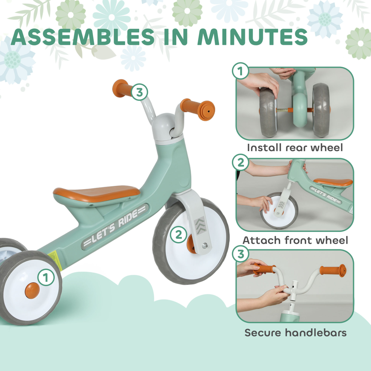 cortex-london-windsor-aiyaplay-toddler-three-wheel-balance-bike-green-white-brown