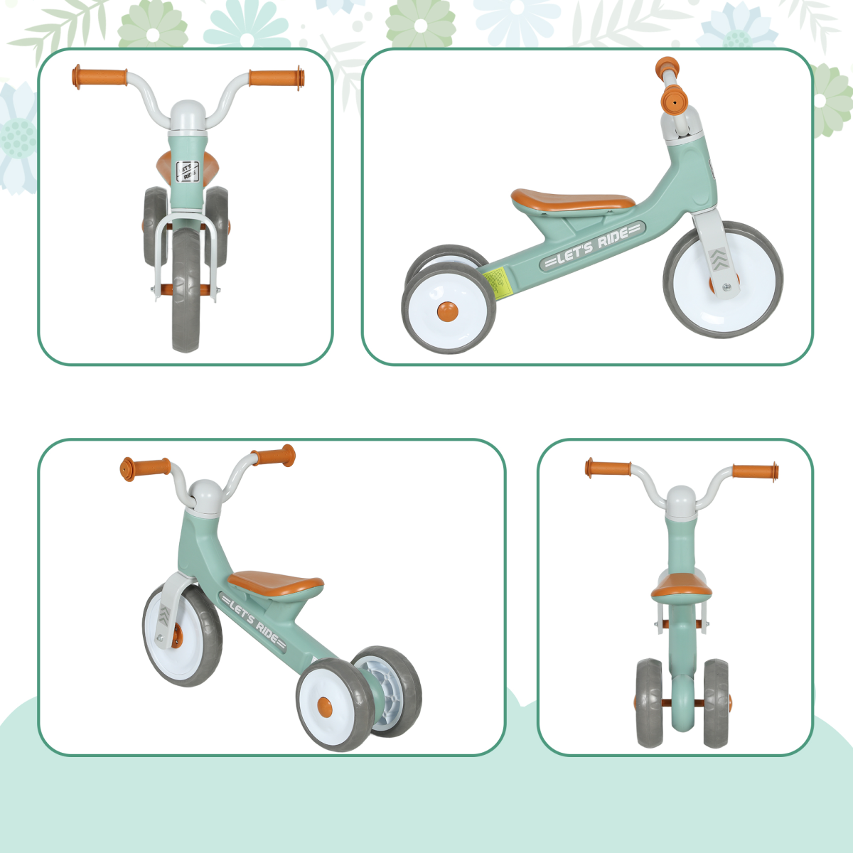 cortex-london-windsor-aiyaplay-toddler-three-wheel-balance-bike-green-white-brown