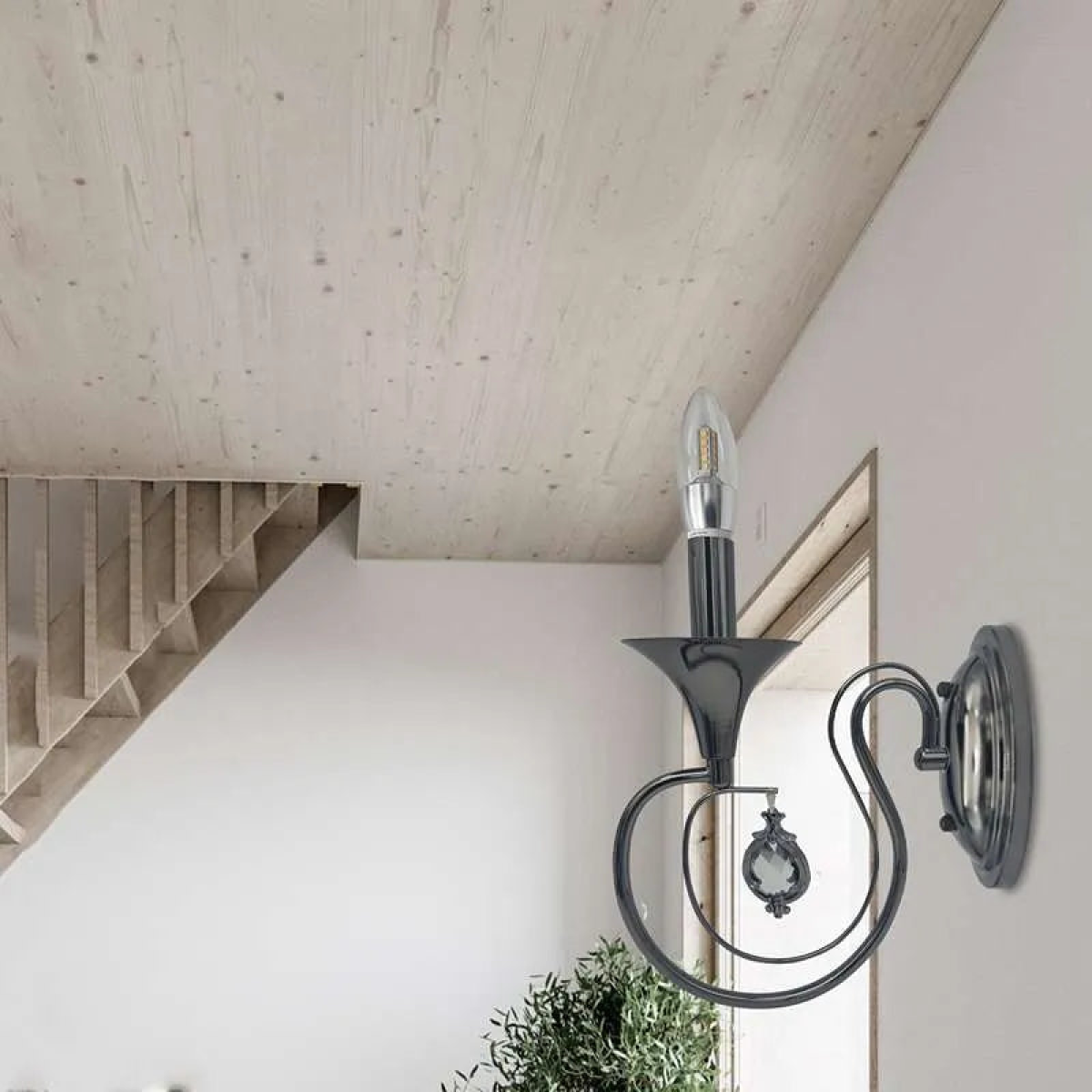 cortex-london-york-chrome-candle-wall-light-curved-arm