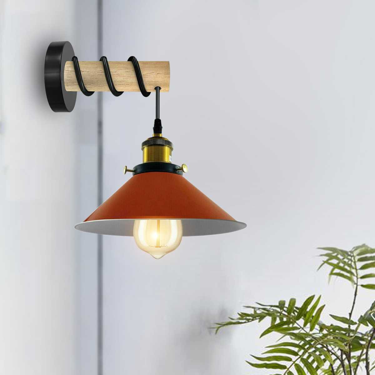 cortex-london-york-black-metal-wood-cone-wall-light