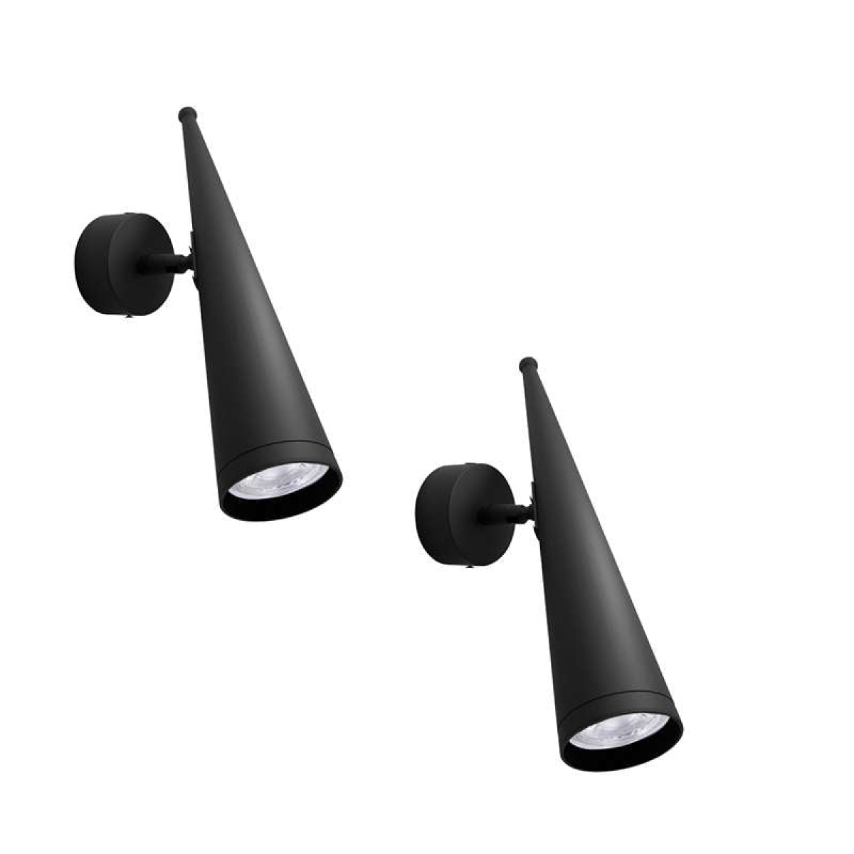 cortex-london-york-black-gu10-adjustable-cone-wall-light