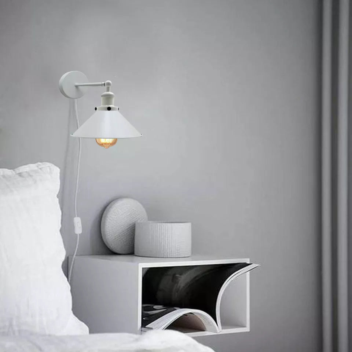 cortex-london-york-nordic-metal-plug-in-wall-sconce-white-2m-wire-e27-dimmer