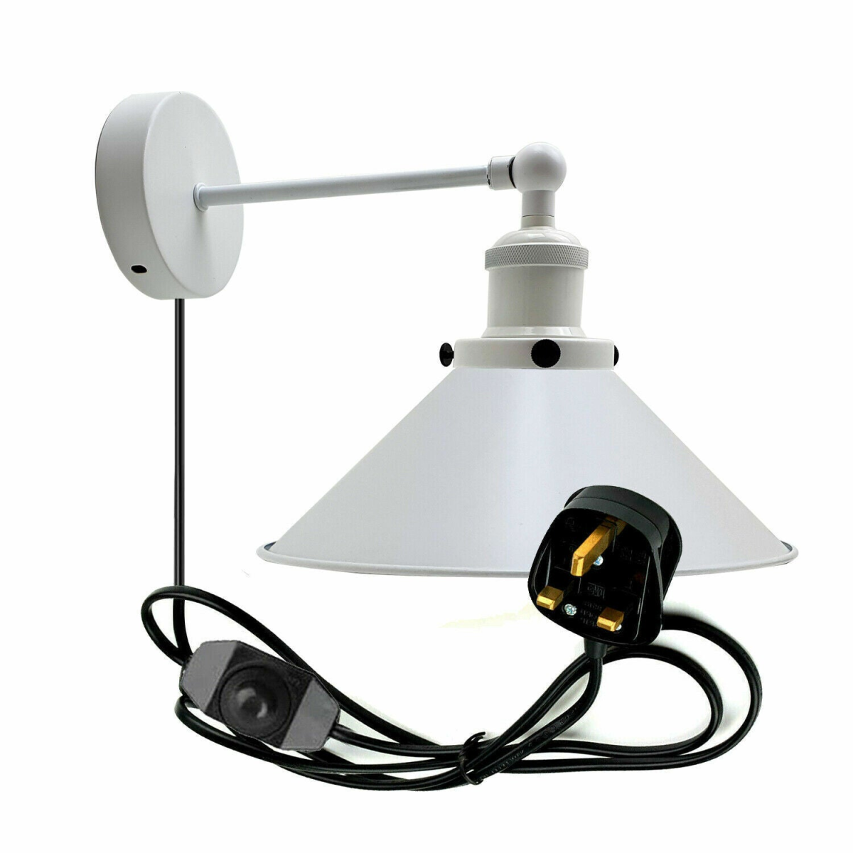 cortex-london-york-nordic-metal-plug-in-wall-sconce-white-2m-wire-e27-dimmer