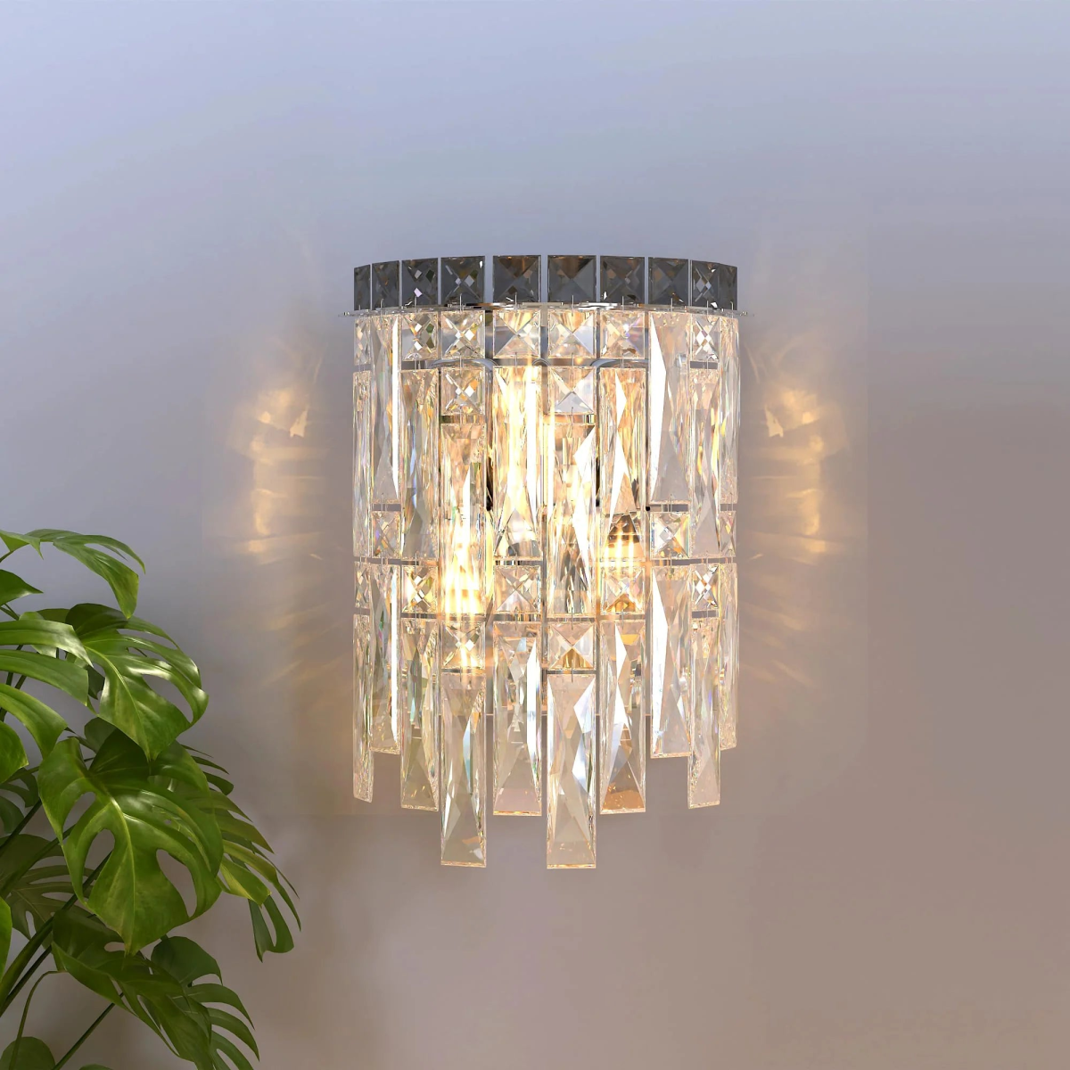 cortex-london-windsor-modern-led-crystal-chandelier-wall-light-chrome