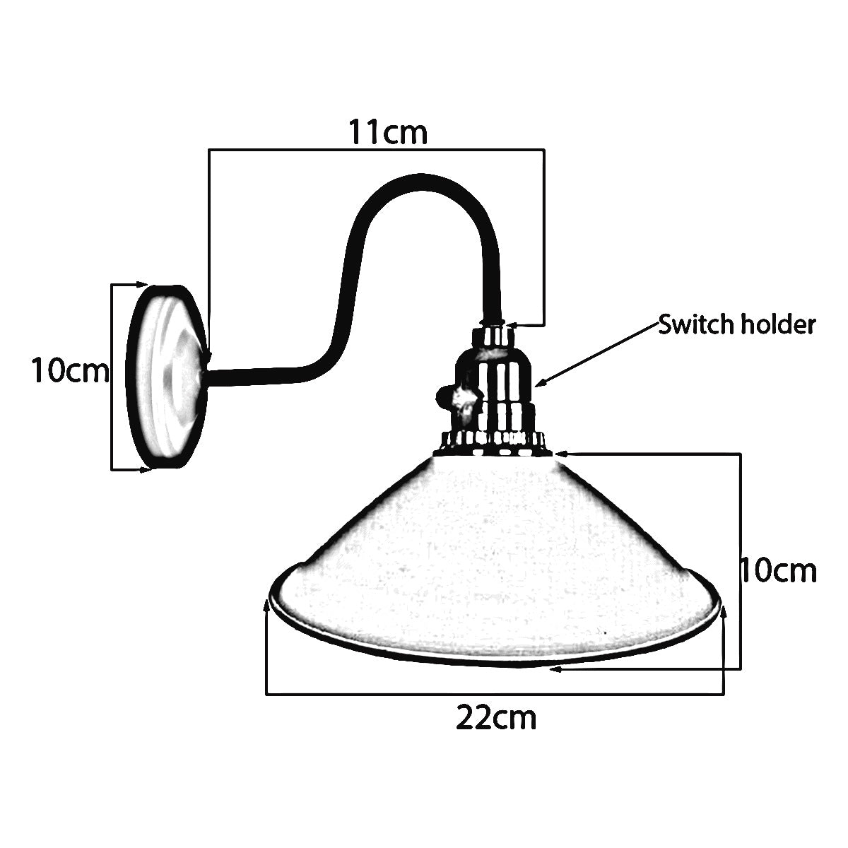 cortex-london-york-rustic-red-cone-wall-light-with-switch