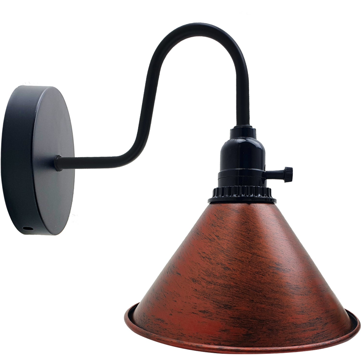 cortex-london-york-rustic-red-cone-wall-light-with-switch