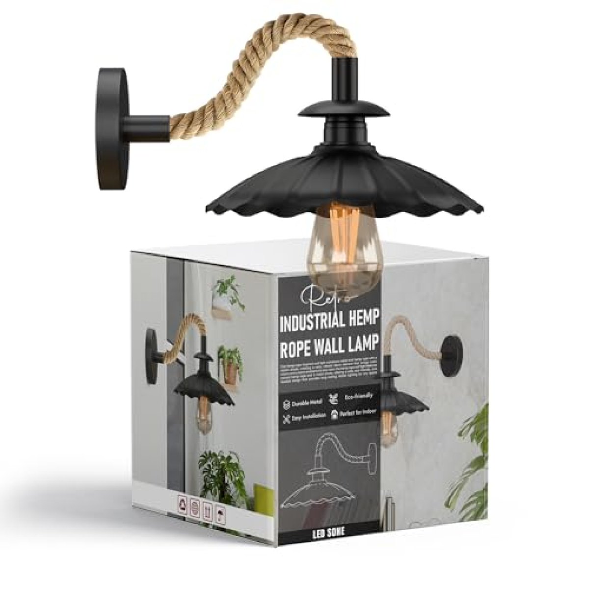 cortex-london-york-black-rope-wall-sconce-22cm-umbrella-shade-e27-6500
