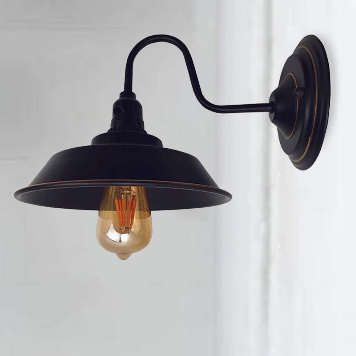 cortex-london-york-black-gold-metal-e27-wall-light-shade