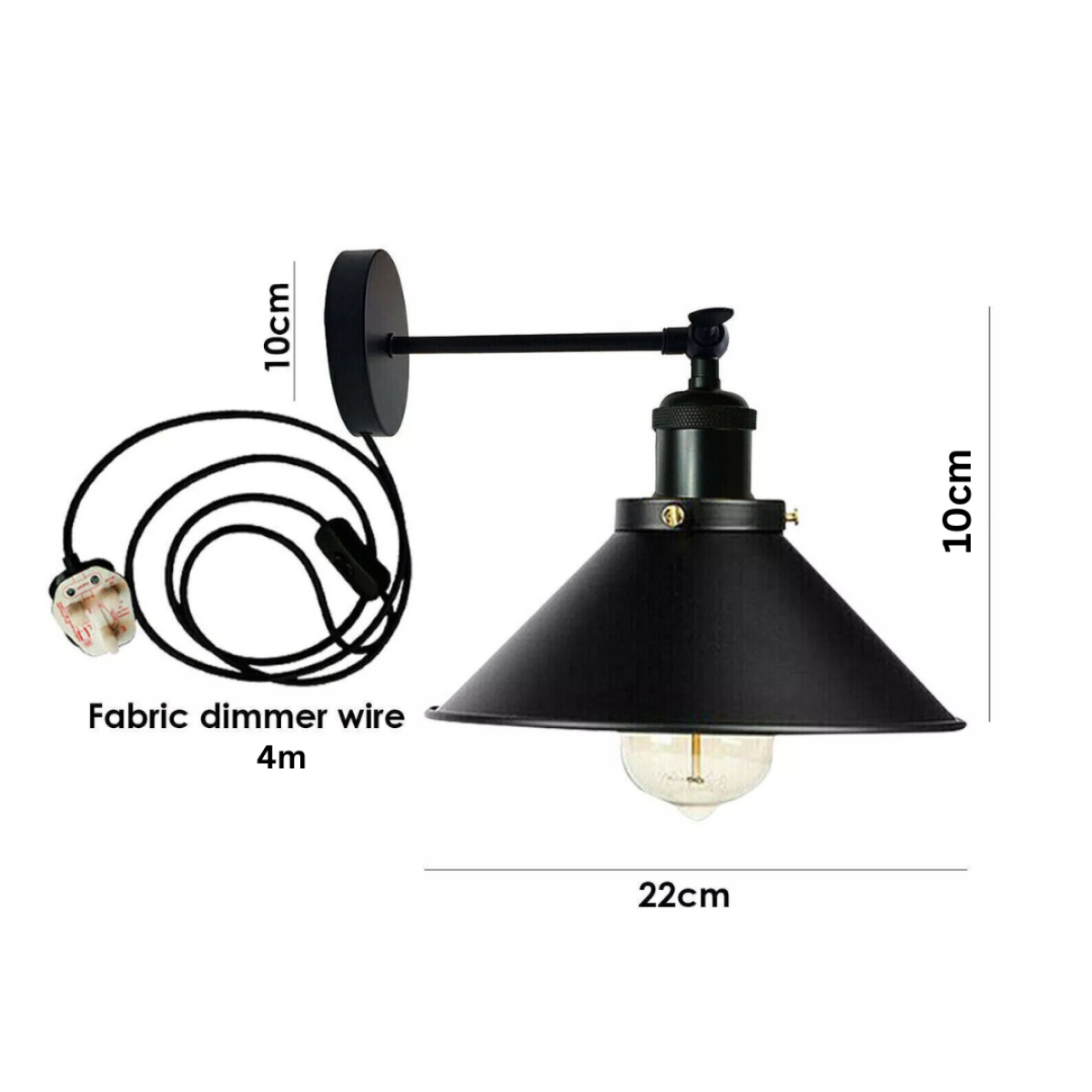 cortex-london-york-vintage-industrial-e27-plug-in-wall-light-iron-22cm