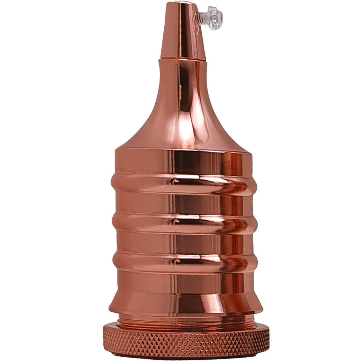 cortex-london-york-e27-shiny-copper-aluminium-lamp-holder
