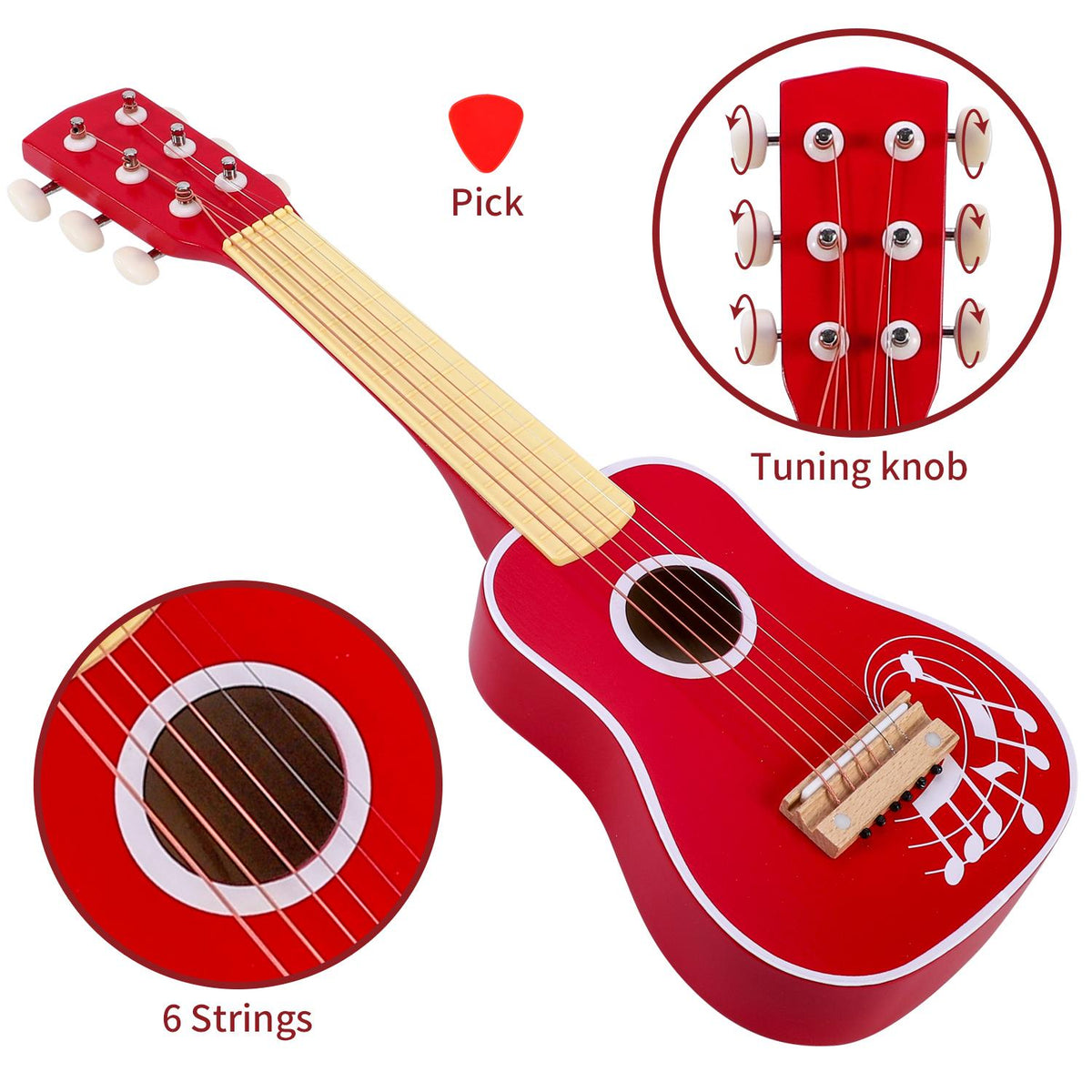 cortex-london-windsor-red-wooden-kids-guitar-six-strings