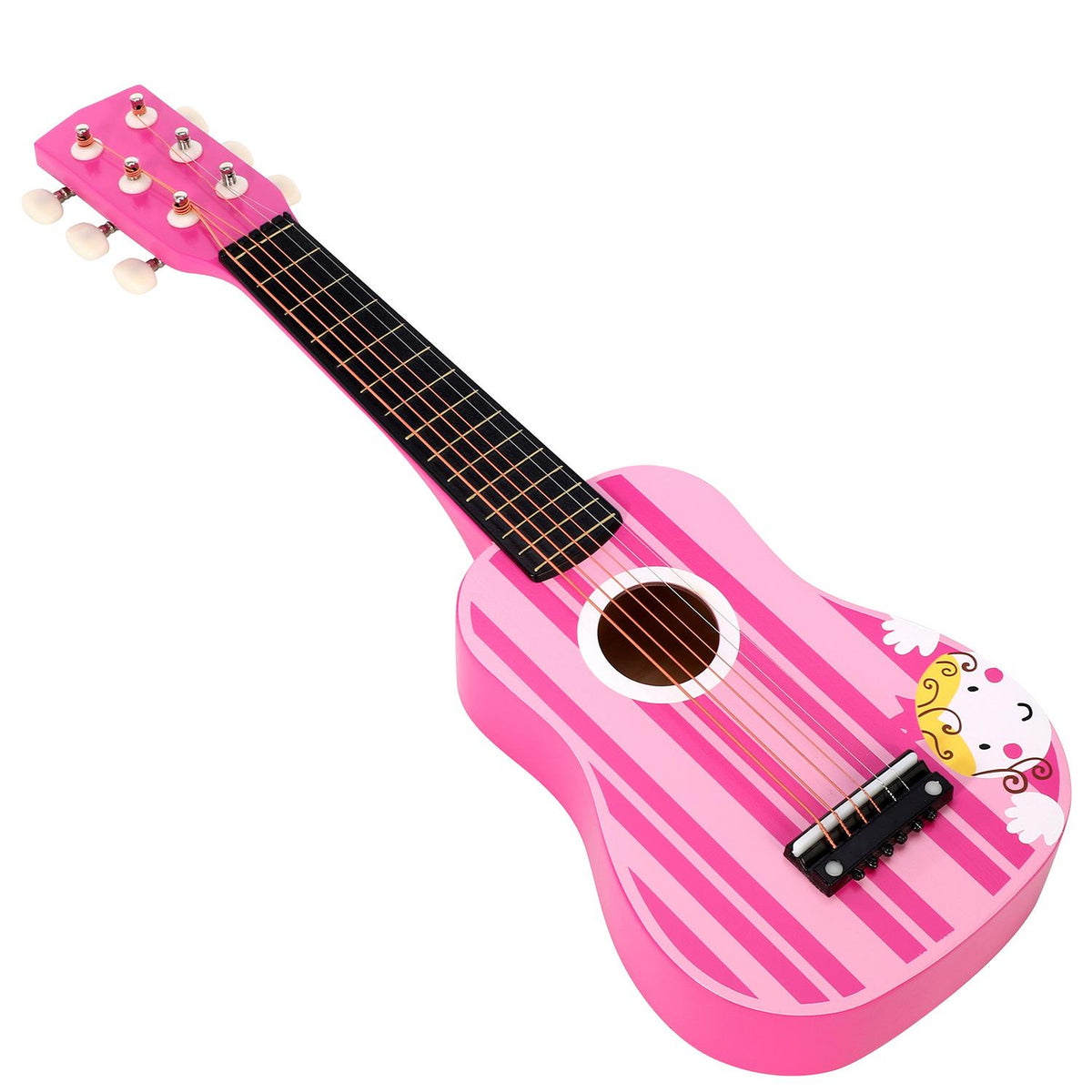 cortex-london-soka-wooden-pink-striped-six-string-guitar-pretend-play-music-toy