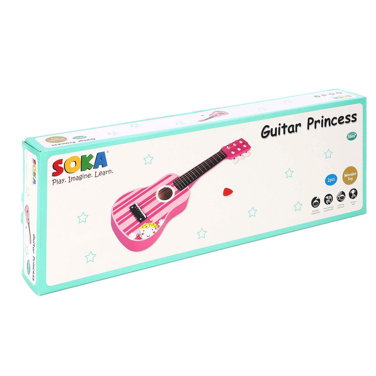 cortex-london-soka-wooden-pink-striped-six-string-guitar-pretend-play-music-toy