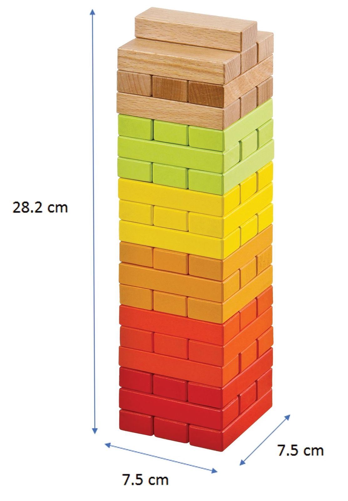 cortex-london-lelin-windsor-wooden-tumbling-game-56-pieces-coloured-blocks-dice