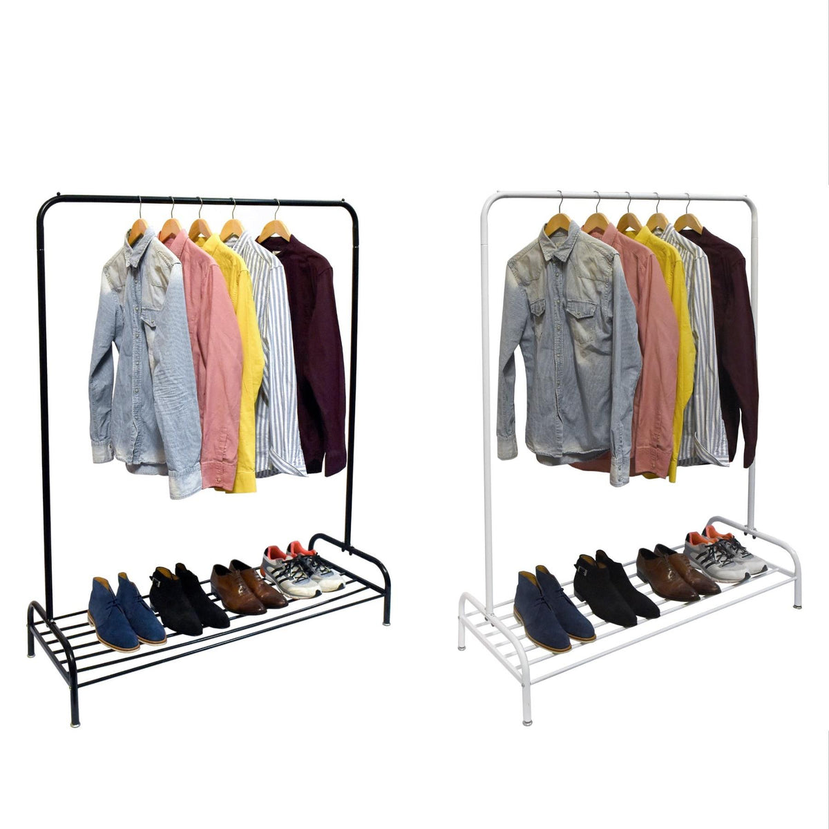 cortex-london-windsor-single-clothes-rail-with-shoe-rack