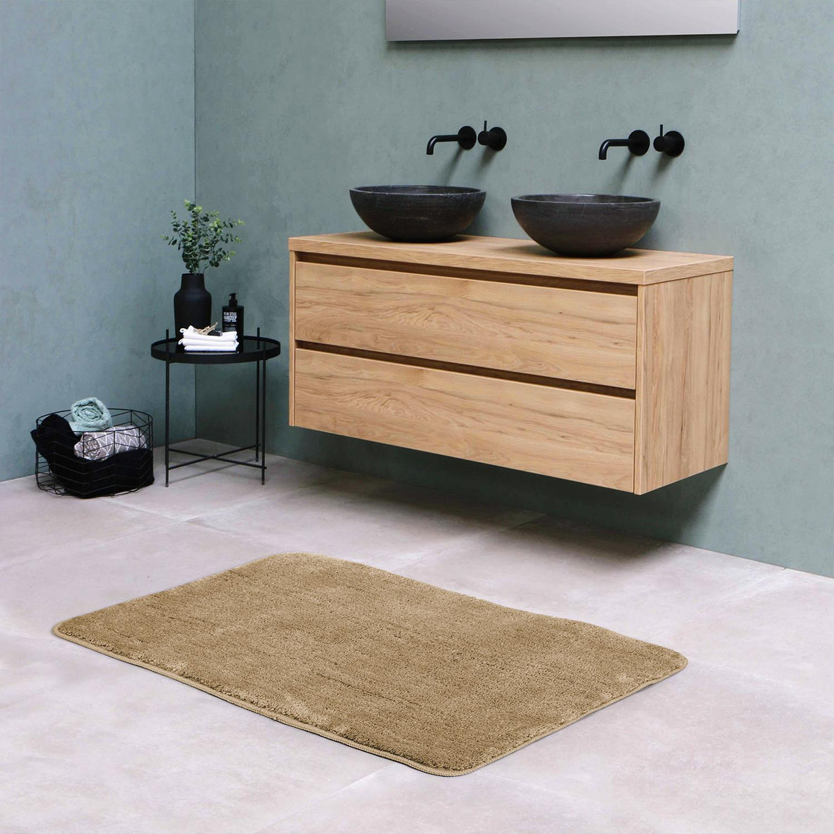 VINSANI BATH MAT 60X90cm BEIGE 1010167
