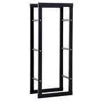 cortex-london-windsor-double-tier-metal-firewood-log-holder-rack-black