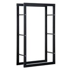 cortex-london-windsor-double-tier-metal-firewood-log-holder-rack-black