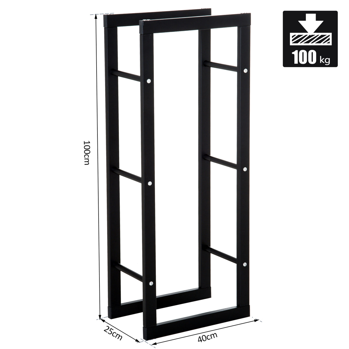 cortex-london-windsor-double-tier-metal-firewood-log-holder-rack-black
