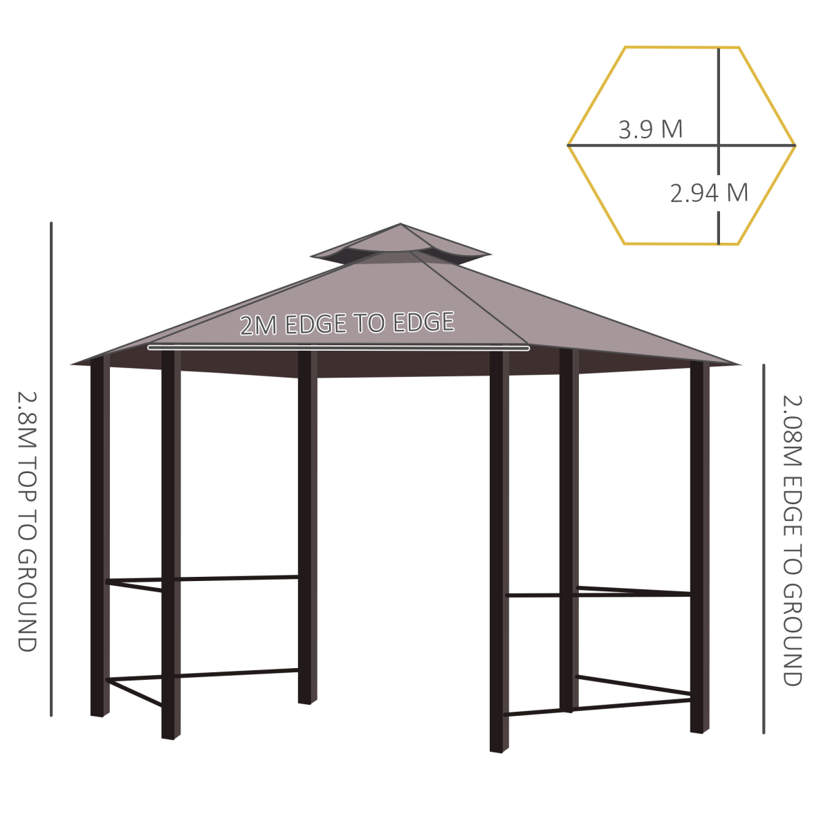 cortex-london-windsor-hexagon-patio-party-gazebo-side-panels