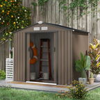 cortex-london-windsor-lockable-galvanised-steel-garden-shed-khaki
