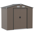 cortex-london-windsor-lockable-galvanised-steel-garden-shed-khaki