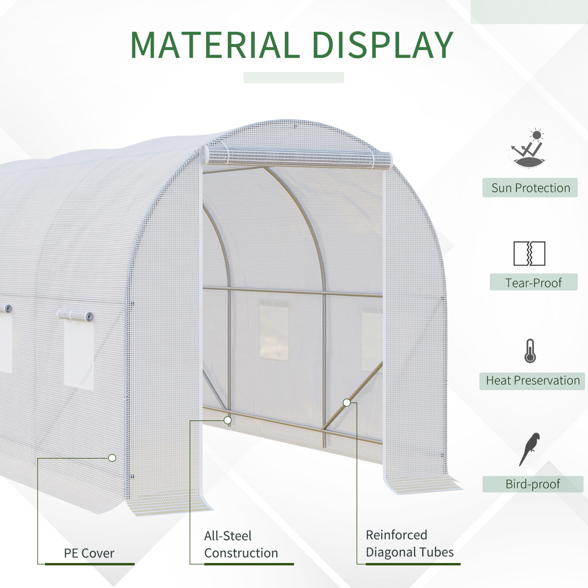 cortex-london-windsor-large-galvanized-steel-walk-in-poly-tunnel-greenhouse-white
