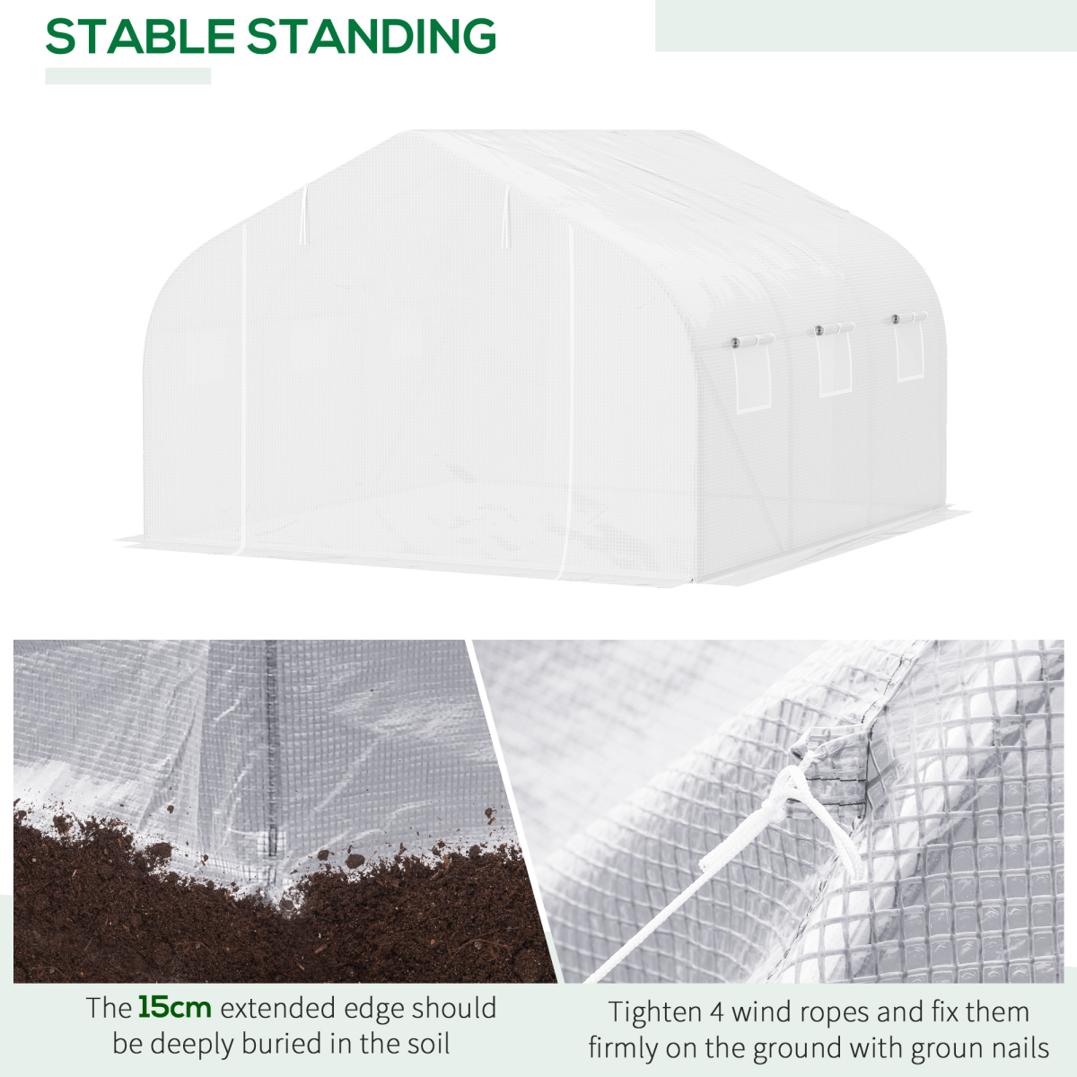cortex-london-windsor-white-walk-in-greenhouse-pe-mesh-cover-galvanized-metal-frame