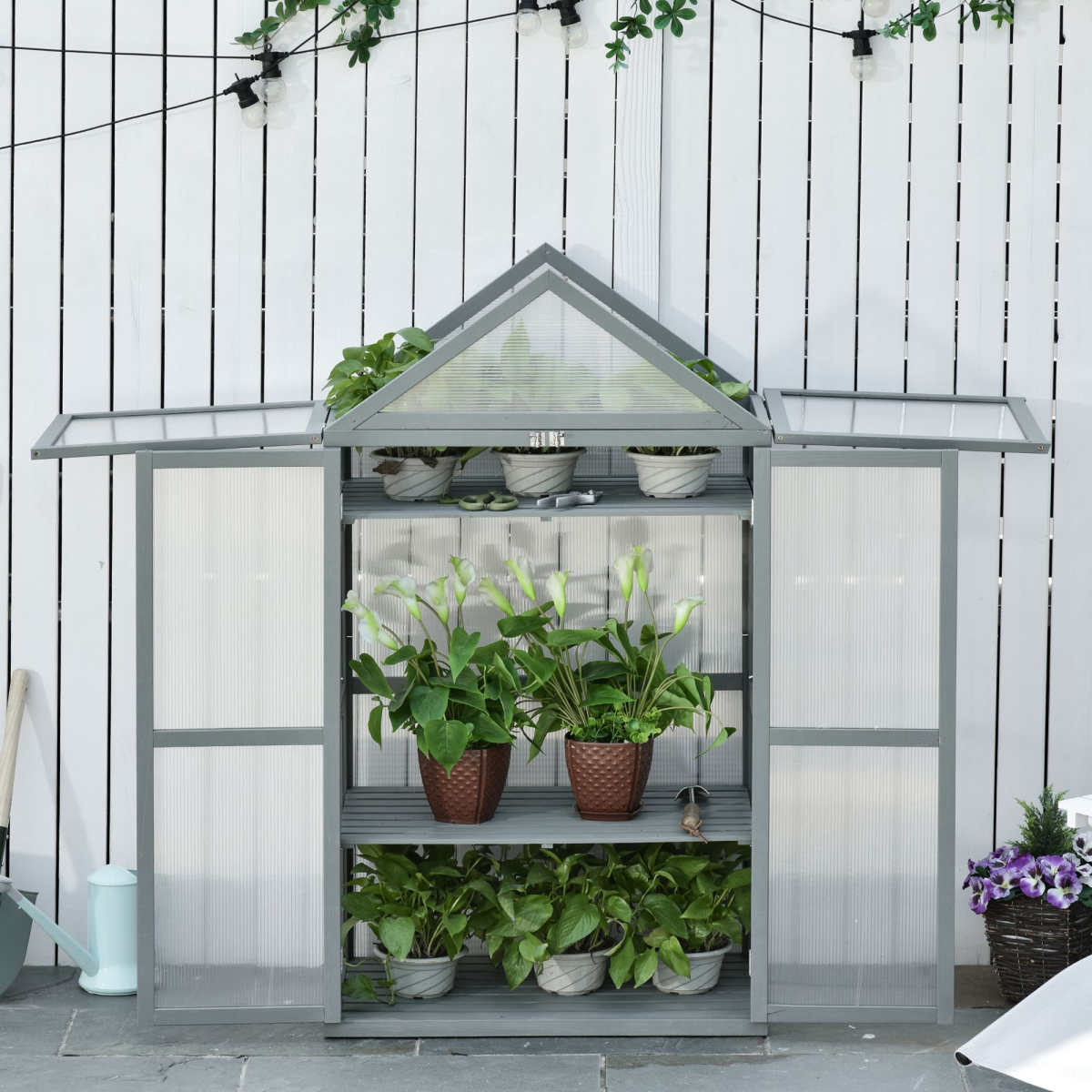 cortex-london-york-polycarbonate-garden-cold-frame-greenhouse-with-three-tier-shelf