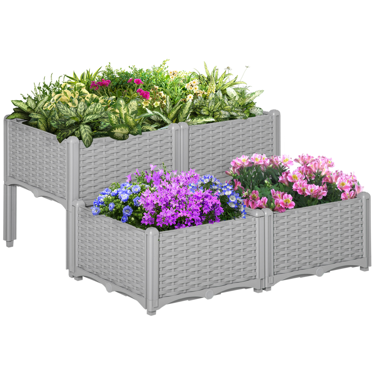 cortex-london-kew-set-of-2-raised-rattan-effect-garden-planter-boxes