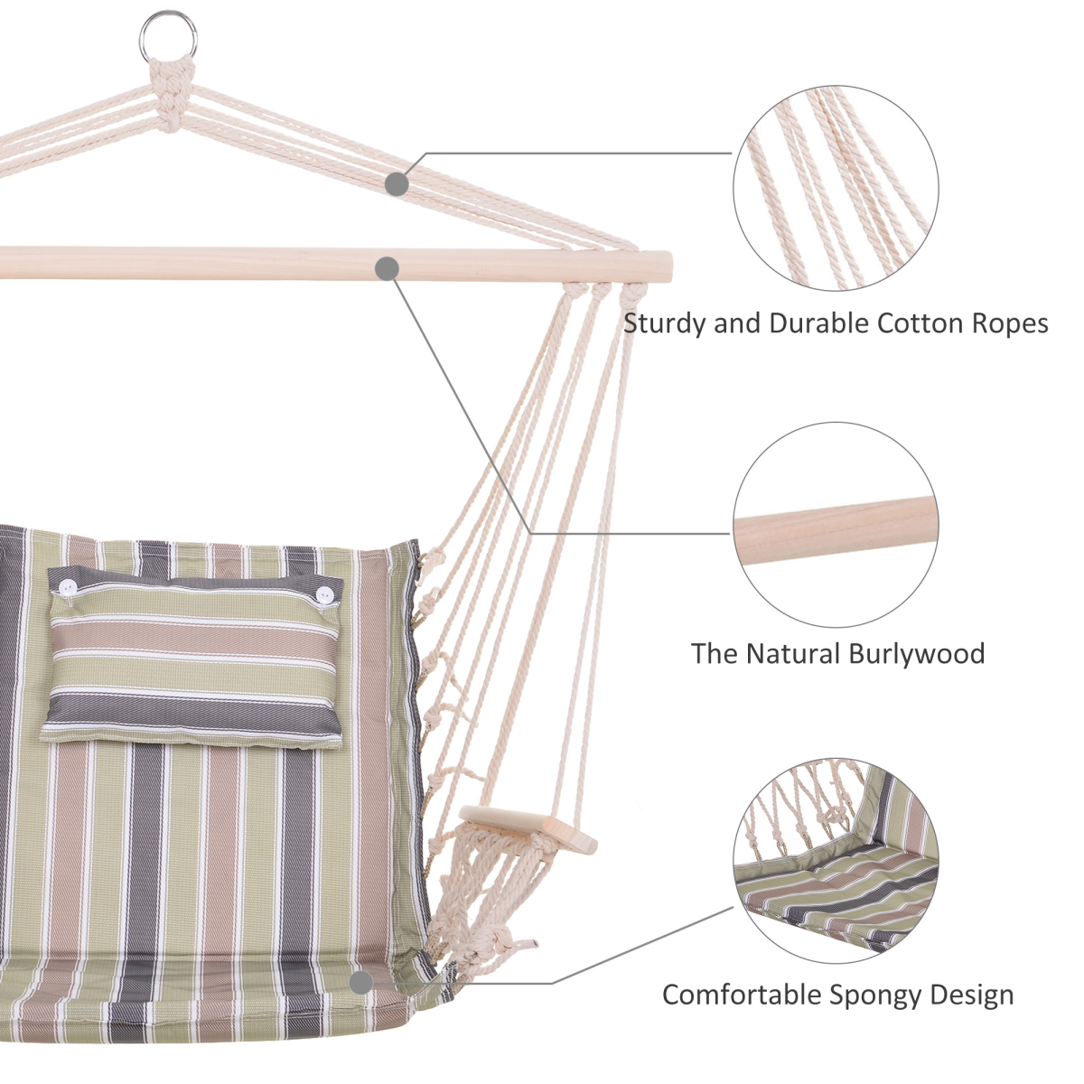 cortex-london-york-haven-rope-hanging-hammock-chair-muted-green-brown-blue-stripes-wooden-armrests