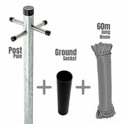 cortex-london-windsor-heavy-duty-galvanised-clothes-pole-outdoor-telescopic-2-piece-2-6m