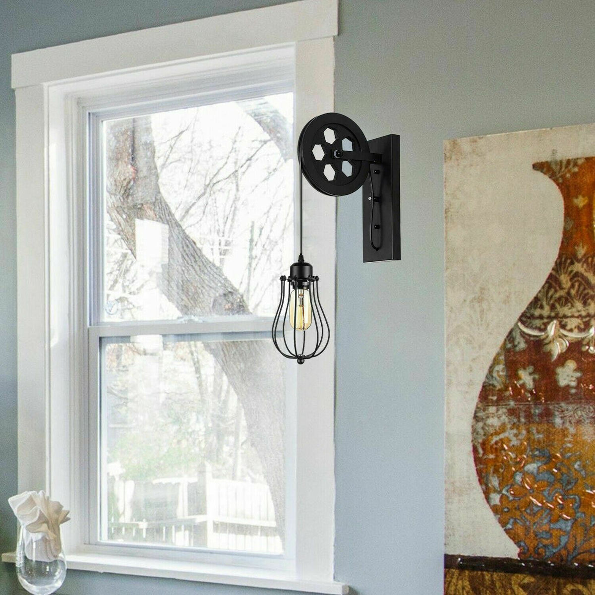 cortex-london-york-industrial-pulley-wall-light-brushed-copper-black-iron-wood