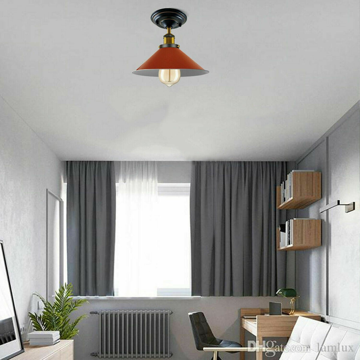 cortex-london-york-vintage-industrial-metal-cone-ceiling-light-blue-green-white-yellow-orange-red