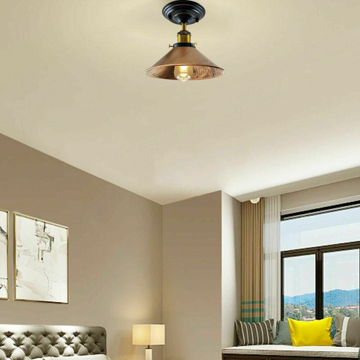 cortex-london-york-retro-industrial-metal-cone-ceiling-light-e27