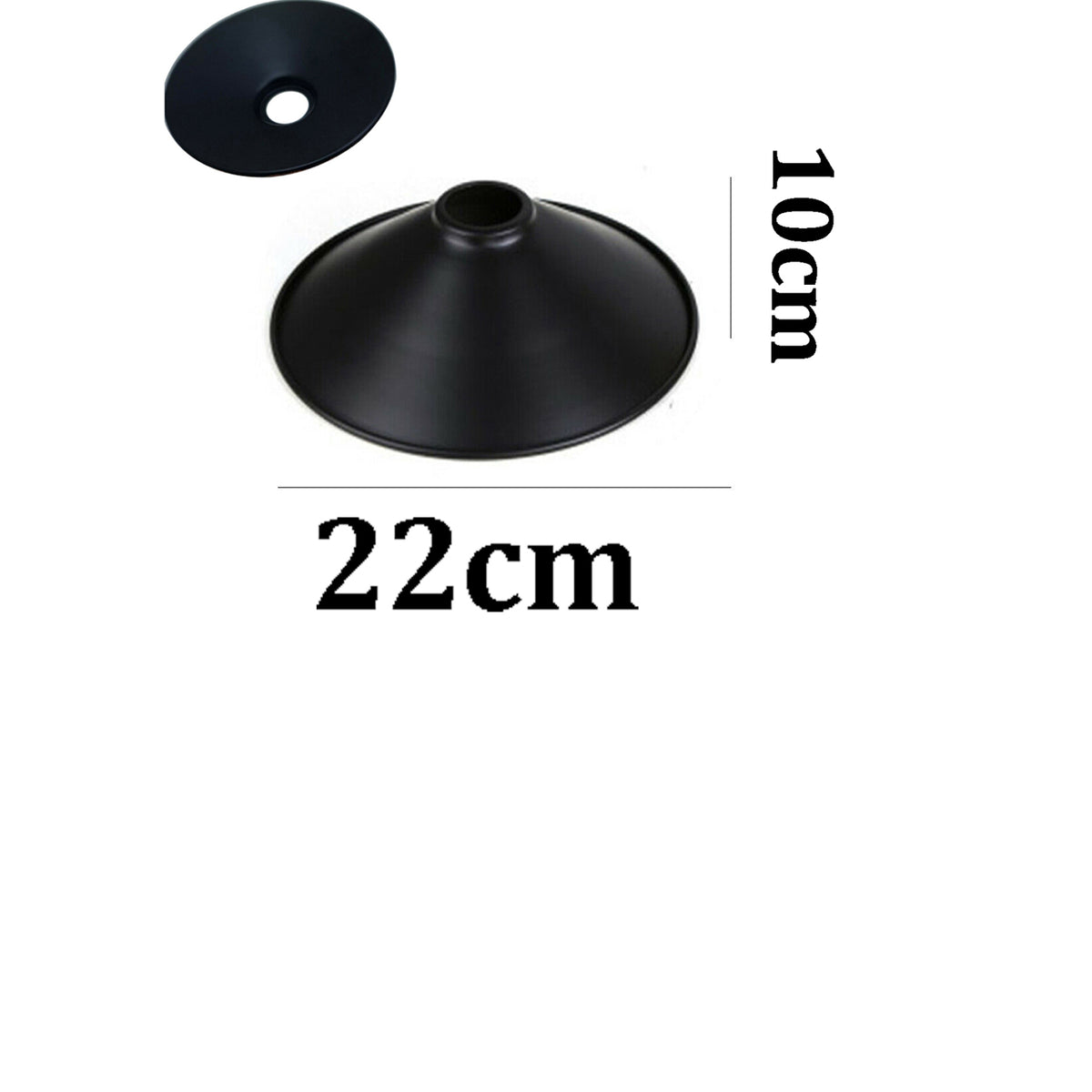 cortex-london-york-22-x-10cm-metal-cone-easy-fit-ceiling-pendant-shade