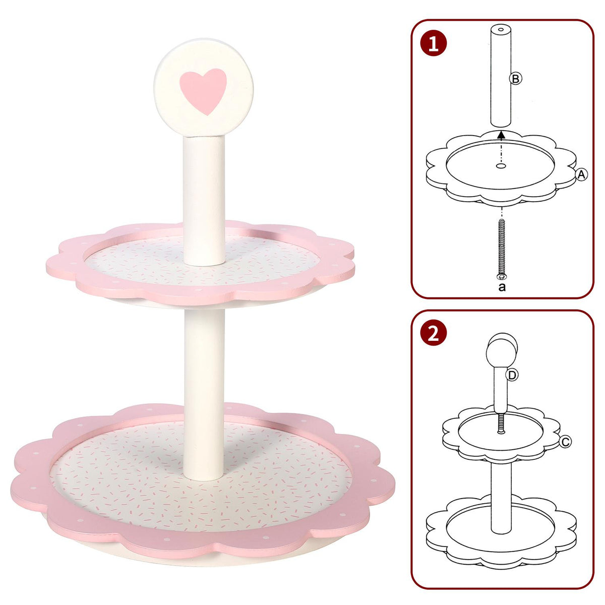 SOKA DESSERT TOWER-HEART 0000276