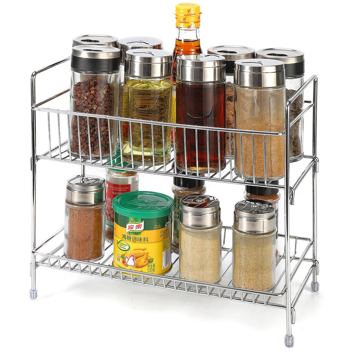 cortex-london-windsor-two-tier-freestanding-spice-rack-organiser-solid-steel