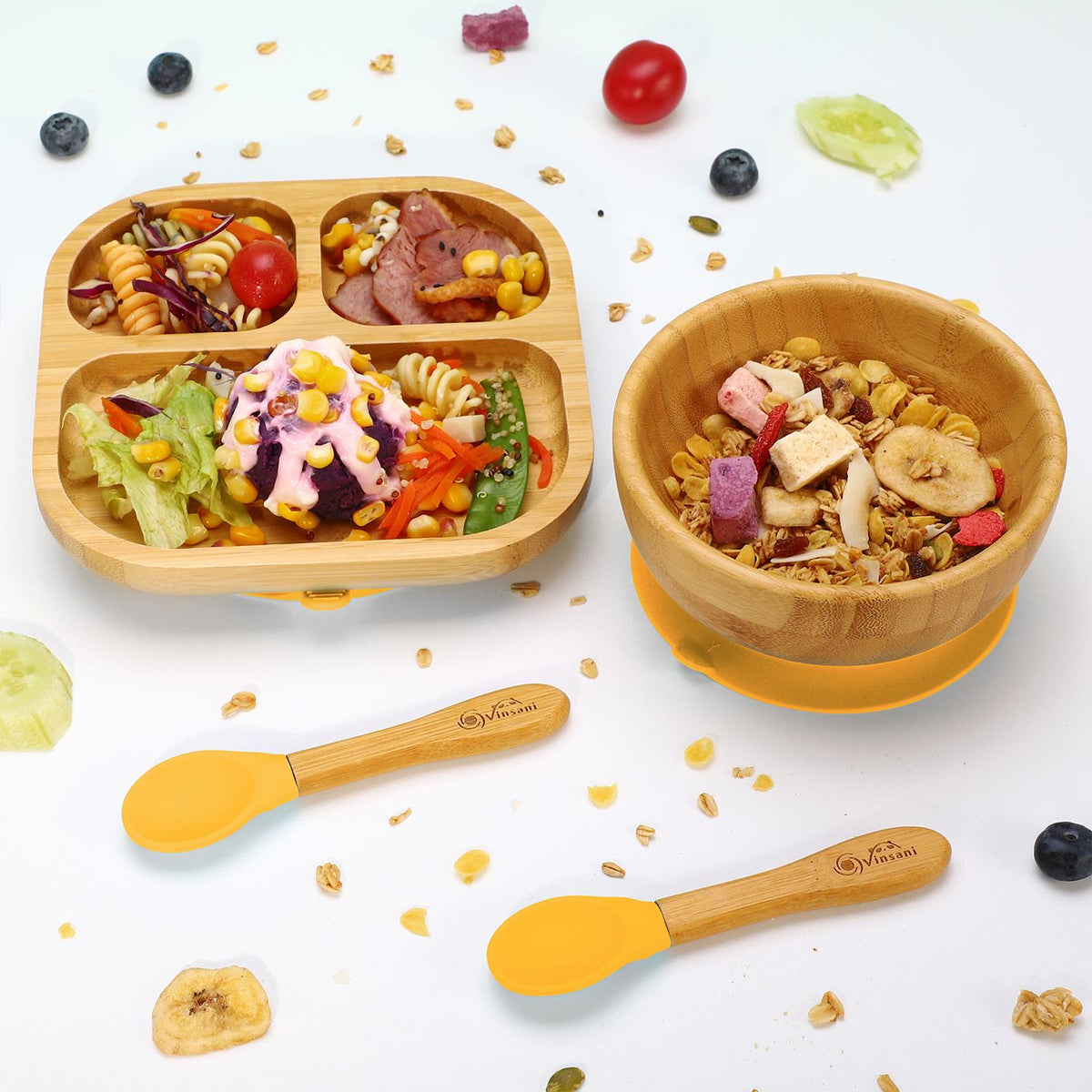 cortex-london-windsor-bamboo-suction-feeding-set-with-bowl-square-plate-and-spoons
