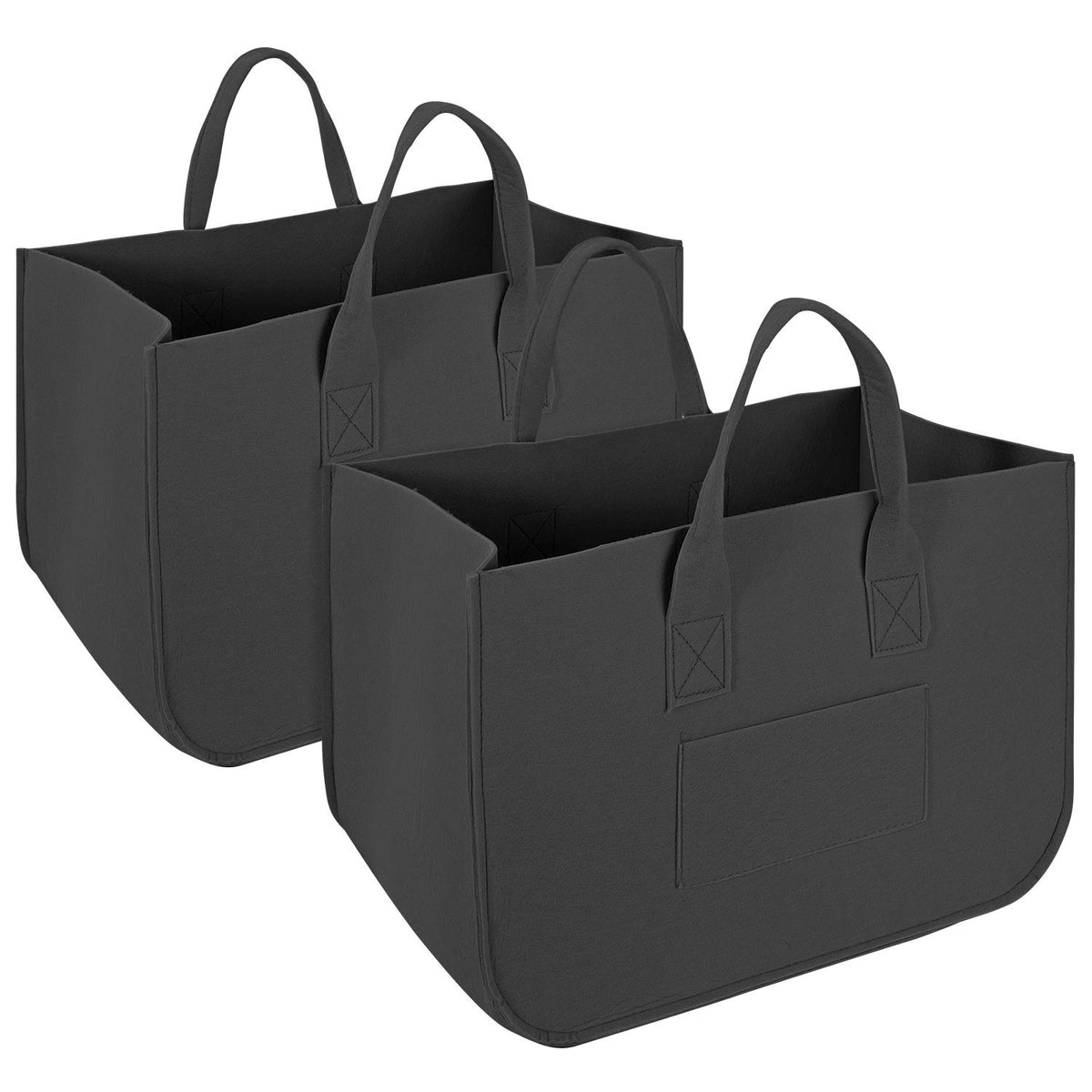cortex-london-york-black-felt-storage-basket-organisers-2pk