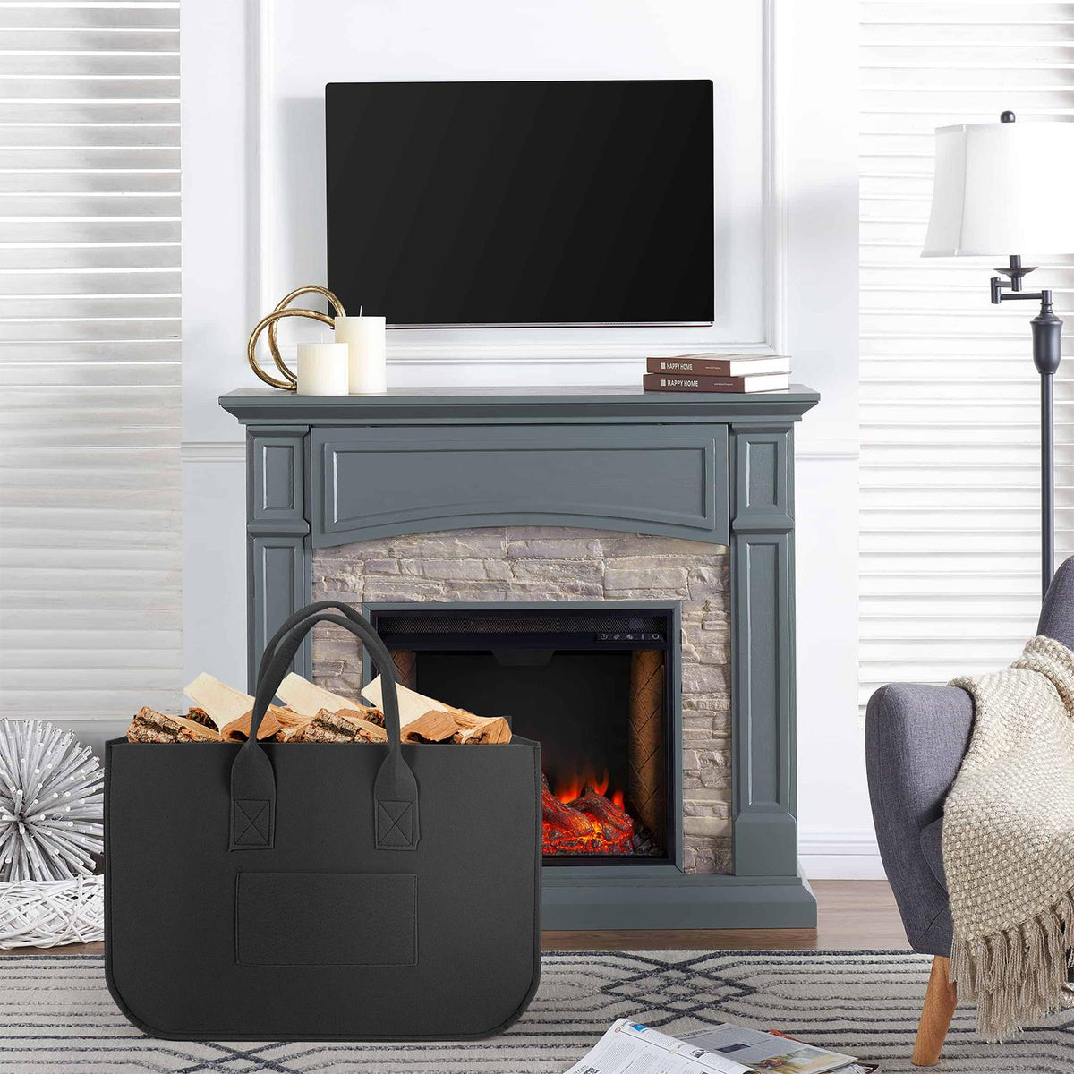 cortex-london-york-black-felt-storage-basket-organisers-2pk