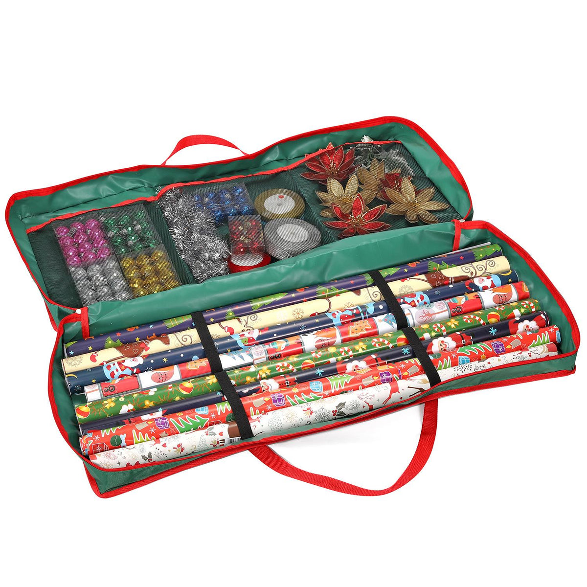 cortex-london-windsor-christmas-gift-wrap-storage-bag-green