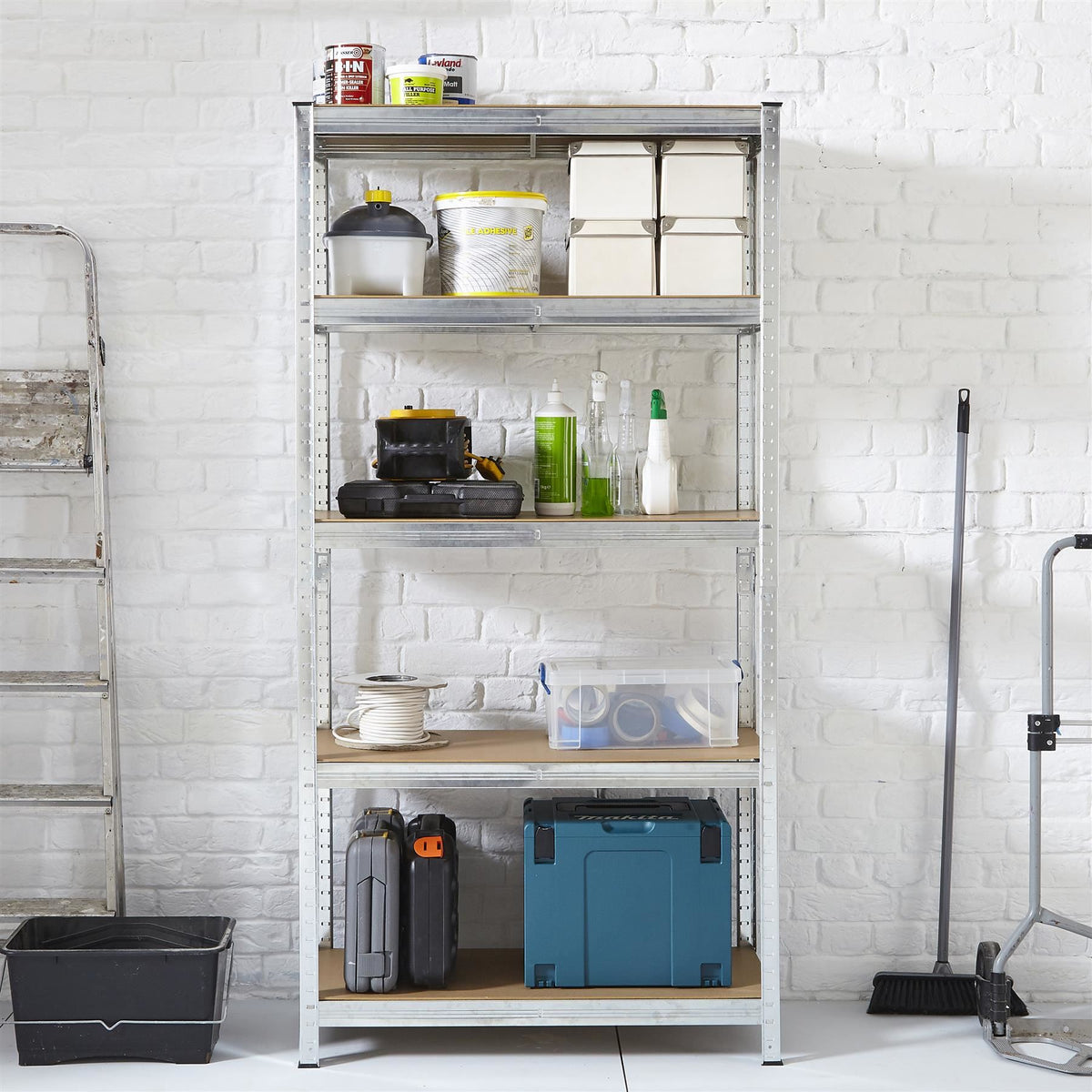 cortex-london-york-large-5-tier-garage-shelving-racking-steel-mdf