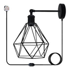 cortex-london-modern-industrial-black-loft-wire-cage-wall-lamp-shade-with-4m-cable-and-dimmer-switch