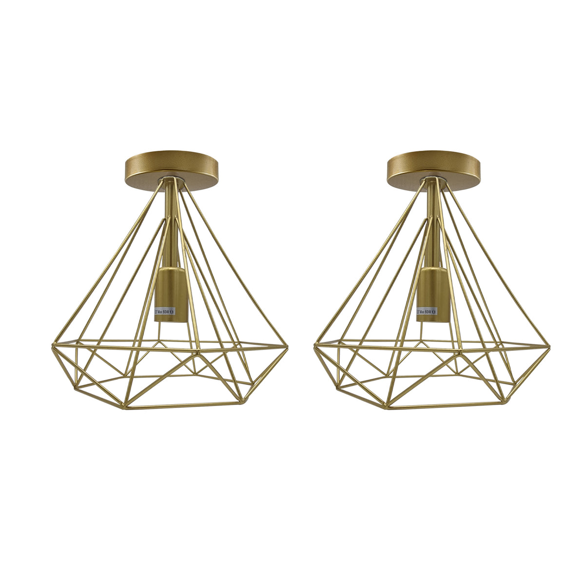 cortex-london-york-black-vintage-metal-cage-flush-mount-ceiling-lights-2-pack