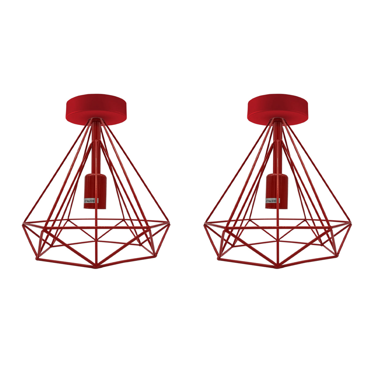 cortex-london-york-black-vintage-metal-cage-flush-mount-ceiling-lights-2-pack