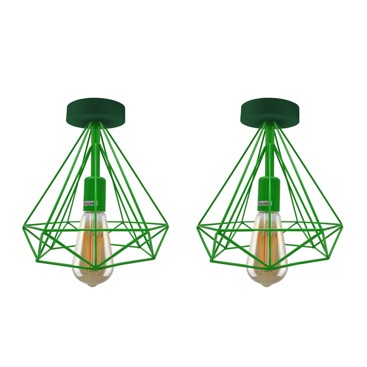 cortex-london-york-black-vintage-metal-cage-flush-mount-ceiling-lights-2-pack