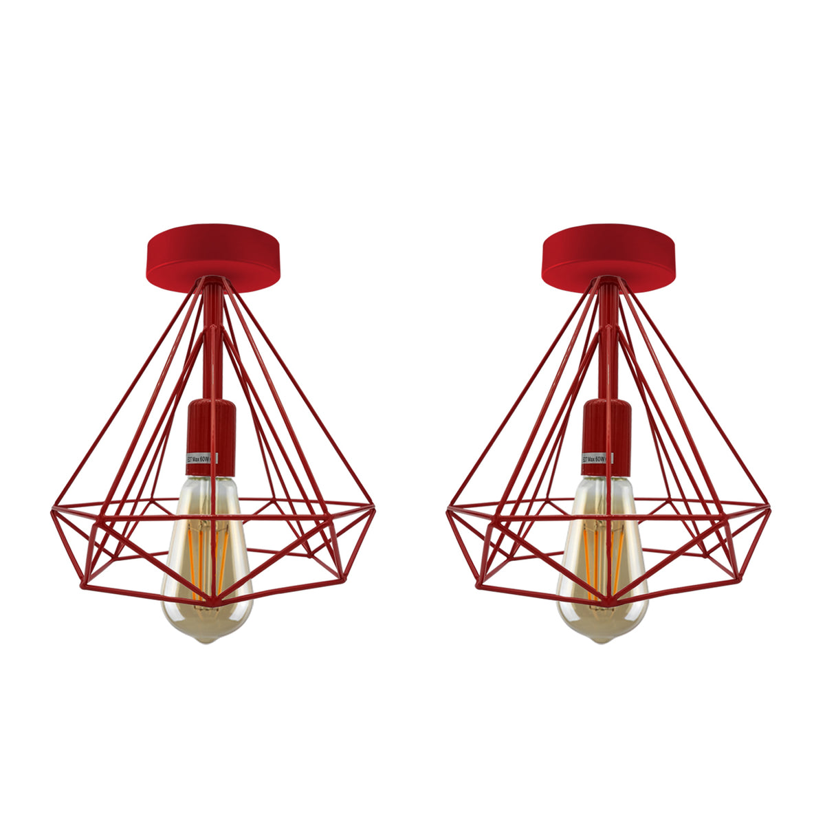 cortex-london-york-black-vintage-metal-cage-flush-mount-ceiling-lights-2-pack